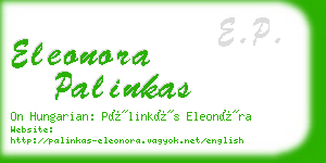 eleonora palinkas business card